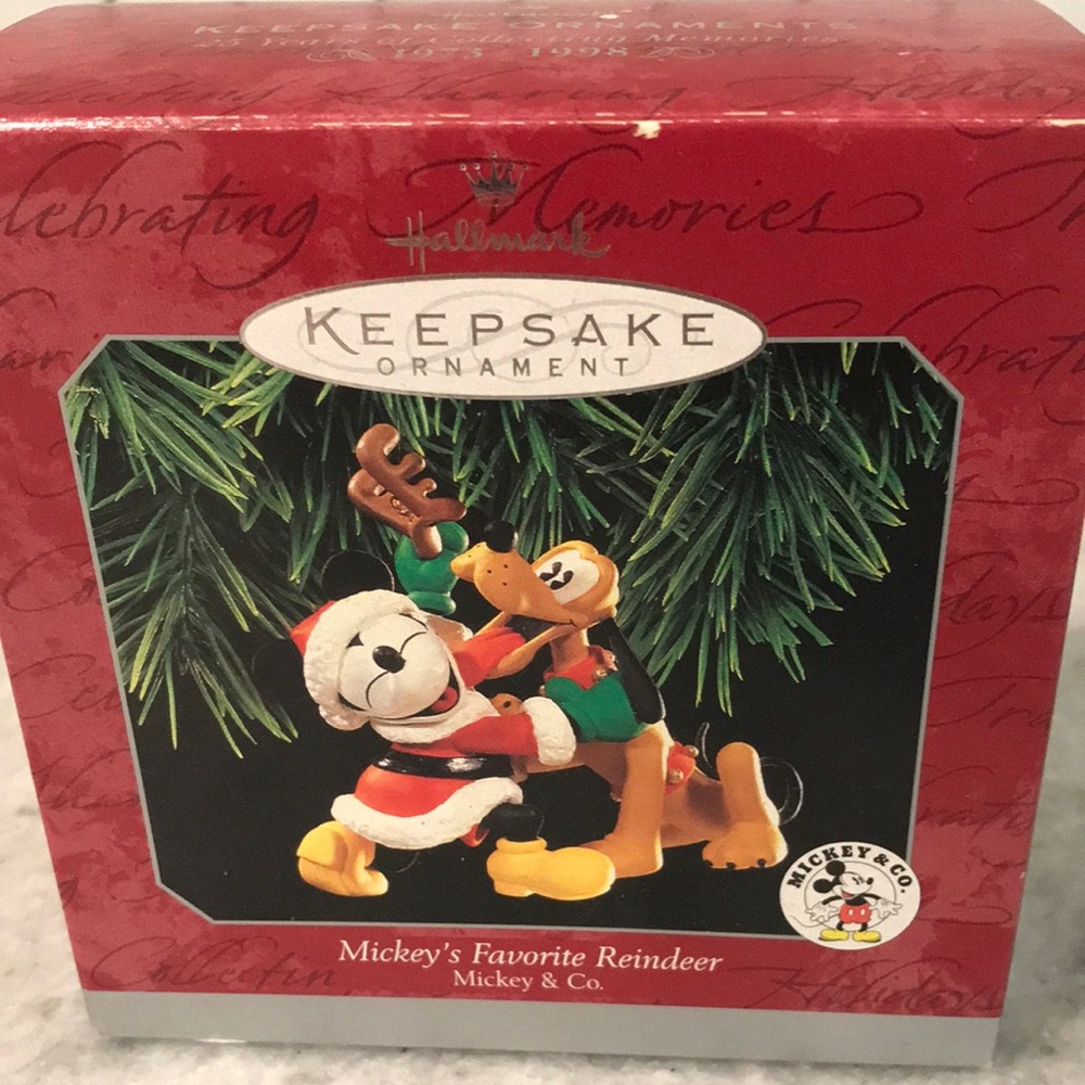 Hallmark‎ Keepsake Ornament - Mickey's Favorite Reindeer Vintage New in Box